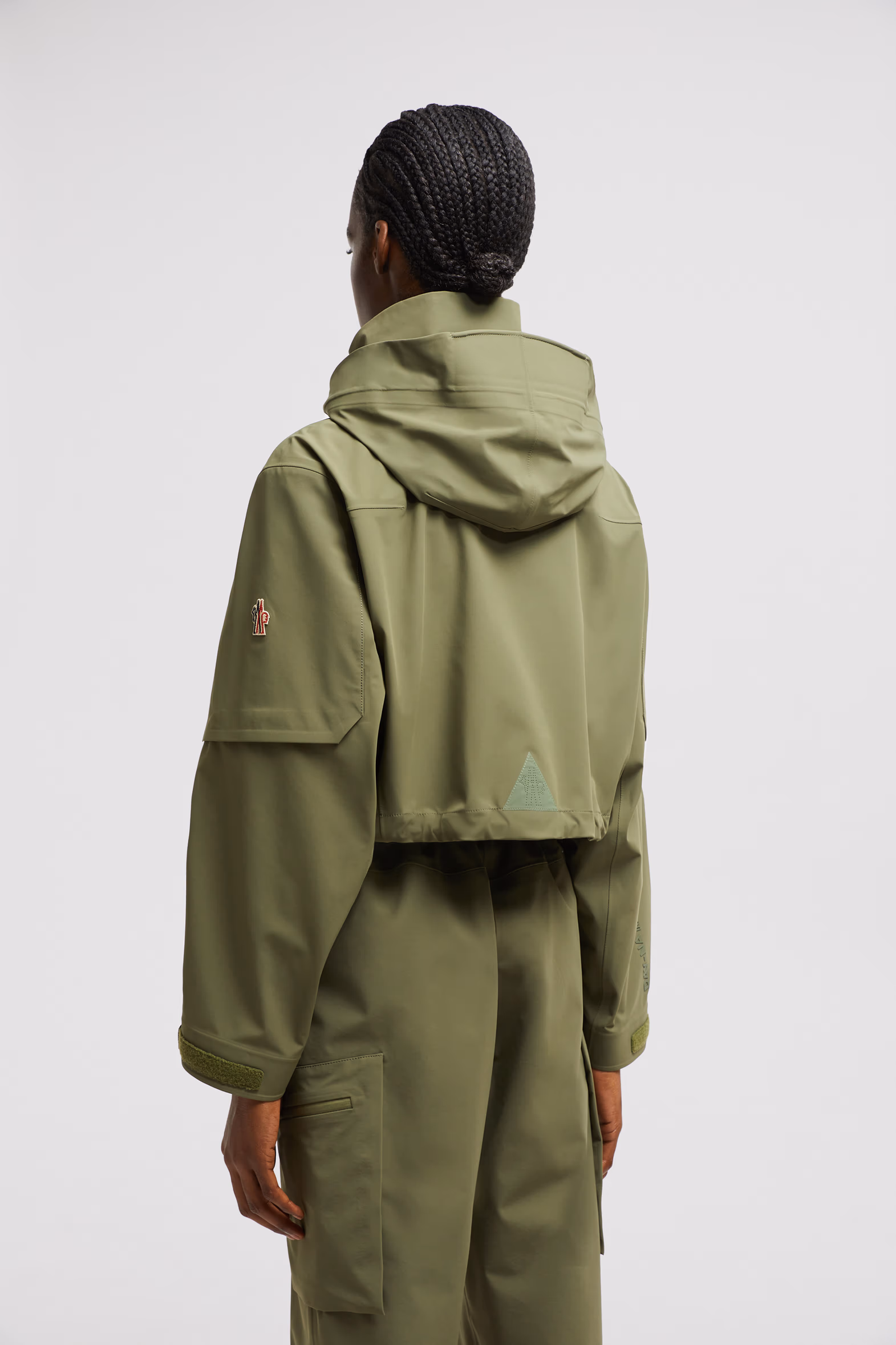 Kibira Hooded Shell Jacket Women Sage Green Moncler 5